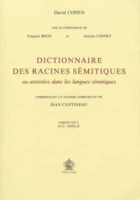 Dictionnaire des racines semitiques Fascicule 3