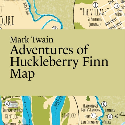 Mark Twain Adventures of Huckleberry Finn Map