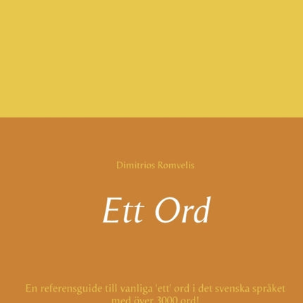 Ett Ord: En referensguide till vanliga 'ett' ord