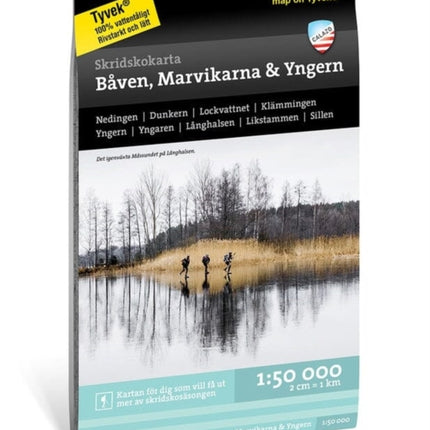 Båven Marvikarna  Yngern  Skridskokarta