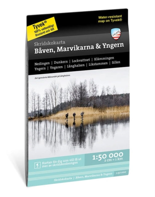 Båven Marvikarna  Yngern  Skridskokarta