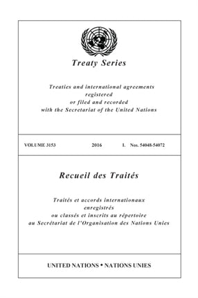 Treaty Series 3153 EnglishFrench Edition