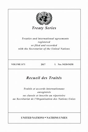 Treaty Series 3171 EnglishFrench Edition