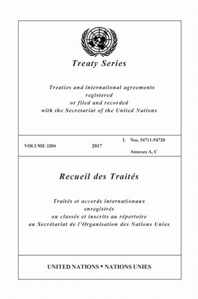 Treaty Series 3204 EnglishFrench Edition