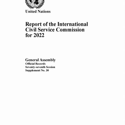 Report of the International Civil Service Commission for 2022
