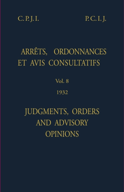 Judgments, orders and advisory opinions: Vol. 8,