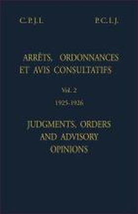 Judgments, orders and advisory opinions: Vol. 2,