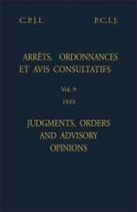 Judgments, orders and advisory opinions: Vol. 9,