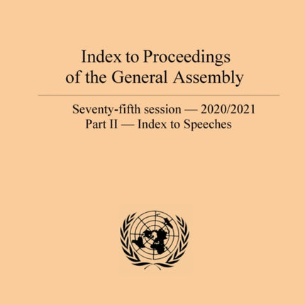 Index to proceedings of the General Assembly: