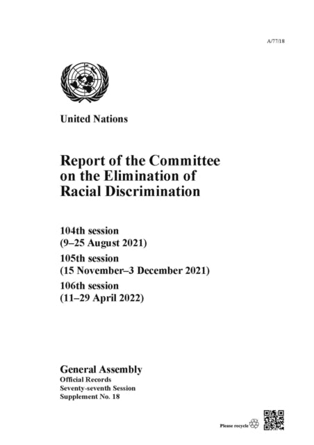 Report of the Committee on the Elimination of