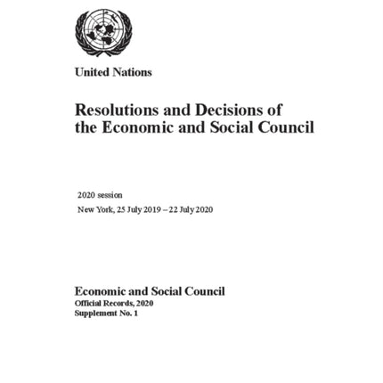 Resolutions and Decisions of the Economic and