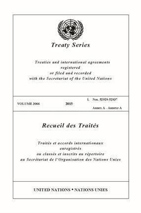 Treaty Series 3066 (English/French Edition)