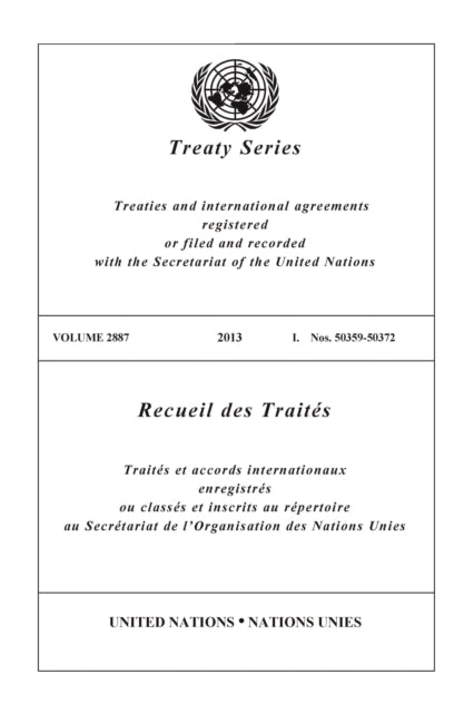 Treaty Series 2887 (English/French Edition)