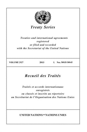 Treaty Series 2927 (English/French Edition)