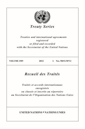 Treaty Series 2909 (English/French Edition)