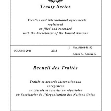 Treaty Series 2946 (English/French Edition)