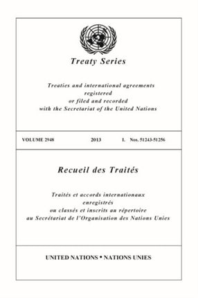 Treaty Series 2948 (English/French Edition)