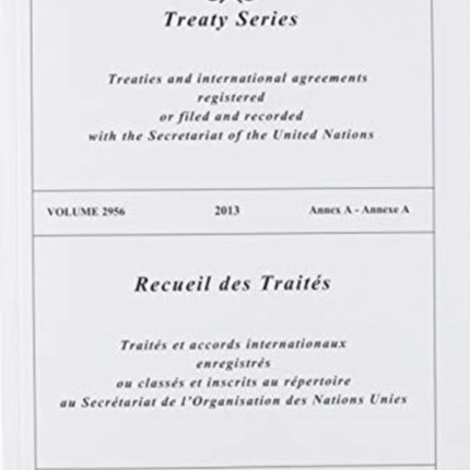 Treaty Series 2956 (English/French Edition)