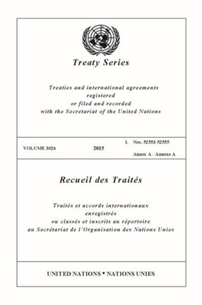 Treaty Series 3026 (English/French Edition)