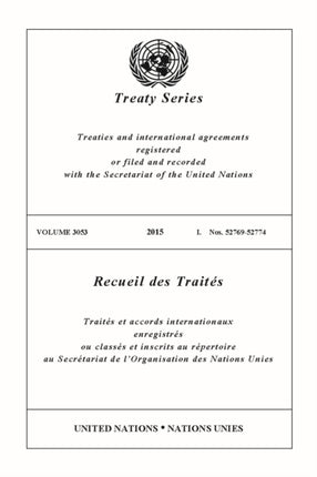 Treaty Series 3053 (English/French Edition)