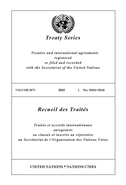 Treaty Series 3071 (English/French Edition)