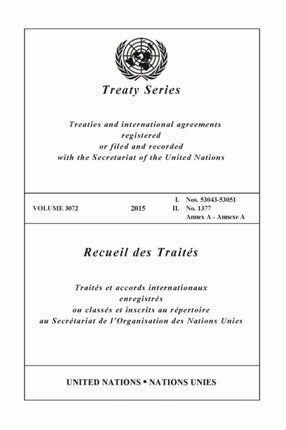 Treaty Series 3072 (English/French Edition)