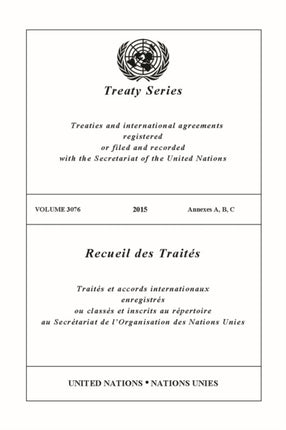 Treaty Series 3076 (English/French Edition)