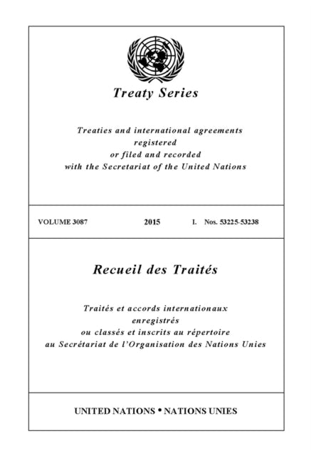 Treaty Series 3087 (English/French Edition)