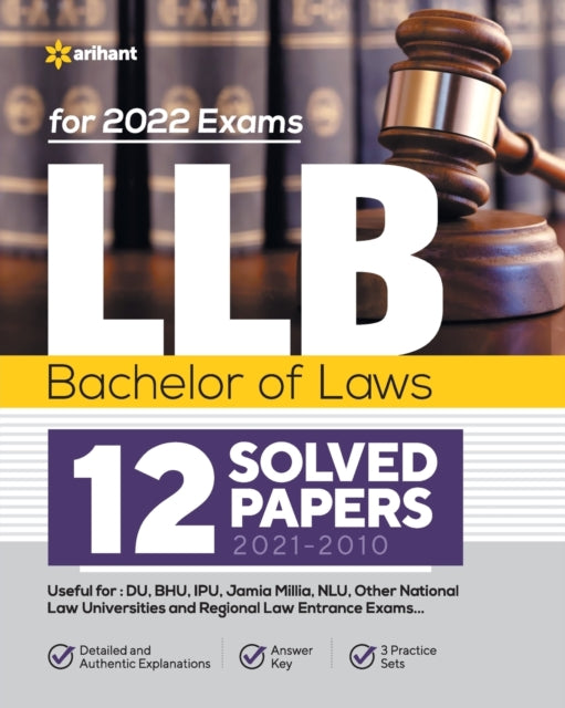 LLB Bachelor of Laws 12 Solved Papers (2021-2010)