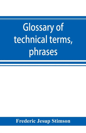 Glossary of technical terms, phrases, and maxims