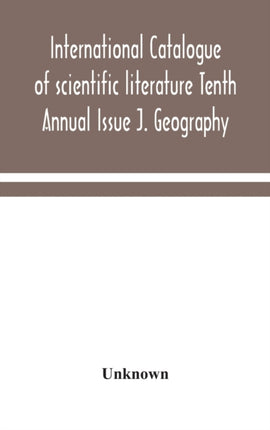 International catalogue of scientific literature