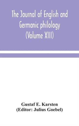 The Journal of English and Germanic philology