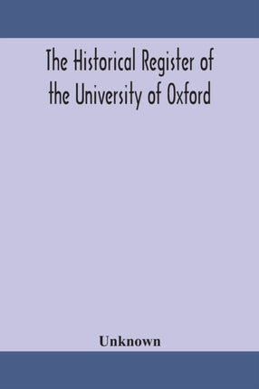 The historical register of the University of