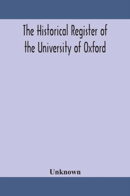 The historical register of the University of