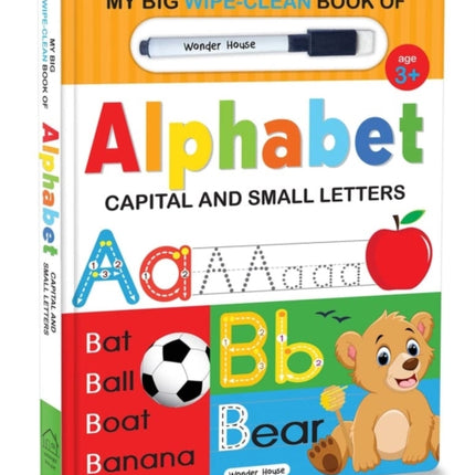My Big Wipe and Clean Book of Alphabet for Kids Capital and Small Letters