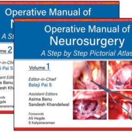 Operative Manual of Neurosurgery: A Step by Step Pictorial Atlas: Two Volume Set