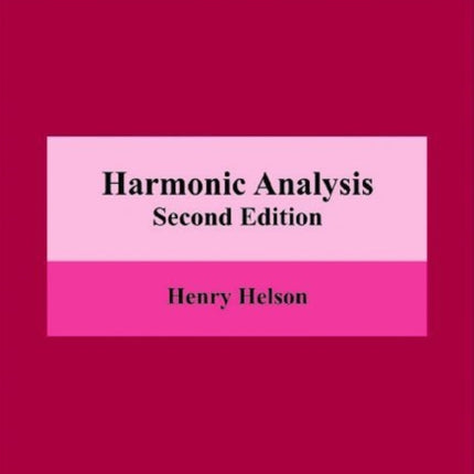 Harmonic Analysis