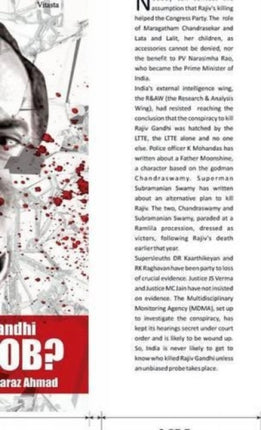 Assassination of Rajiv Gandhi: An Inside Job?