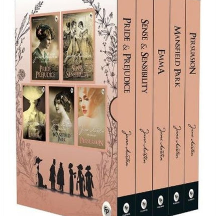 Greatest Works of Jane Austen: Set of 5 Books