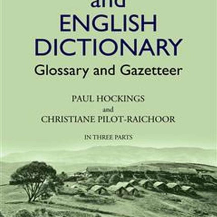 A Badaga and English Dictionary