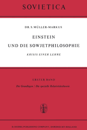 Einstein und Die Sowjetphilosophie: Krisis einer Lehre