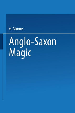 Anglo-Saxon Magic