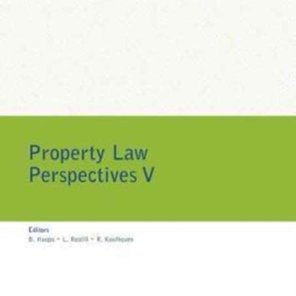 Property Law Perspective V NILG  Vastgoed Omgeving en Recht 8 Property Environment  Law