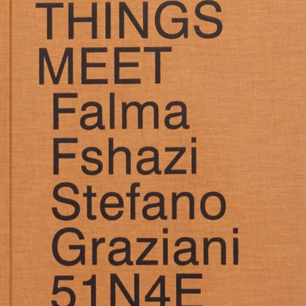 51n4e - How Things Meet. Stefano Graziani, Falma Fshazi