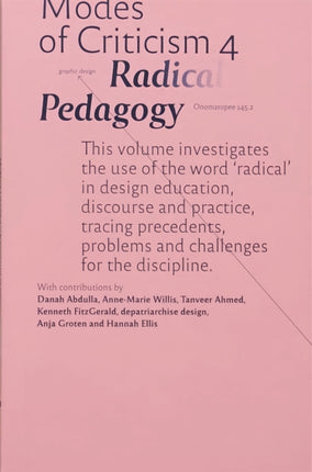 Modes of Criticism 4: Radical Pedagogy