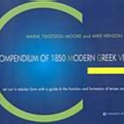 COMPENDIUM OF 1850 MODERN GREEK VERBS