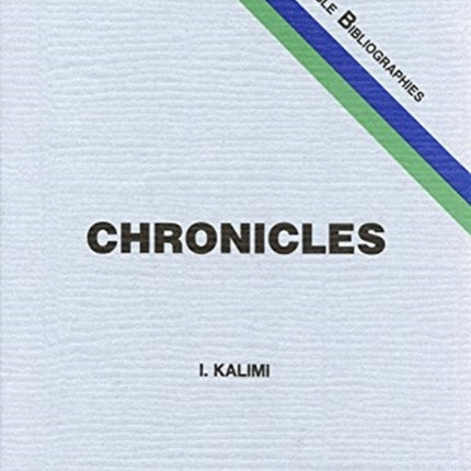 The Books of Chronicles: A Classified Bibliography