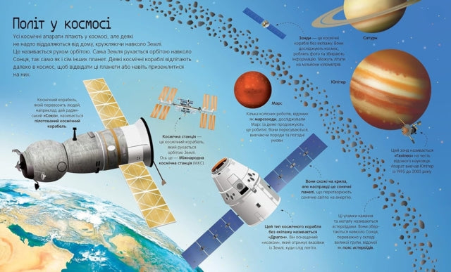 BIG BOOK OF ROCKETS AND SPACECRAFT Ukrainian