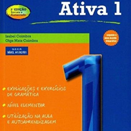 Gramatica Ativa 1 - Portuguese course with audio download: A1/A2/B1: 2022