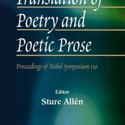 Translation Of Poetry And Poetic Prose -